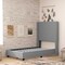 Flash Furniture Gray Twin Platform Bed with Tufted Headboard YK-1077-GY-T-GG - alternate 8